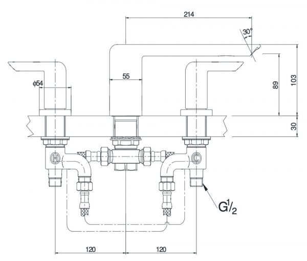 Bản-vẽ-kỹ-thuật-Vòi-sen-xả-bồn-tắm-TOTO-TX467SKBR-gắn-bồn-3-lỗ