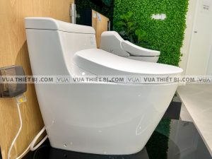Bồn cầu 1 khối TOTO MS636CDRW12 nắp rửa điện tử TCF4911EZ