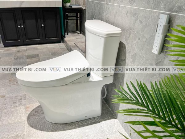 Bồn cầu 2 khối TOTO CS986CGW12 nắp rửa điện tử TCF4911EZ