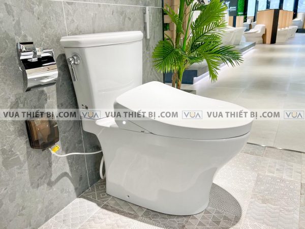 Bồn cầu 2 khối TOTO CS986CGW12 nắp rửa điện tử TCF4911EZ