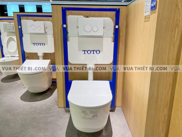 Bồn cầu treo tường TOTO CW542ME5UNW1 TC513A WH172A MB176G#WH nắp êm