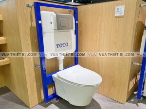Bồn cầu treo tường TOTO CW822RA#W TC600VS#W WH172A MB170P#SS nắp êm