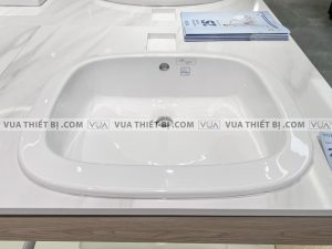 TOTO L763 - Chậu rửa mặt lavabo đặt bàn dương vành 3 Chậu rửa mặt lavabo TOTO L763 dương vành