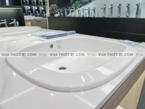 TOTO L763 - Chậu rửa mặt lavabo đặt bàn dương vành 4 Chậu rửa mặt lavabo TOTO L763 dương vành