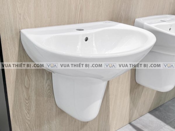 Chậu rửa mặt lavabo TOTO LHT240CS#W chân lửng treo tường