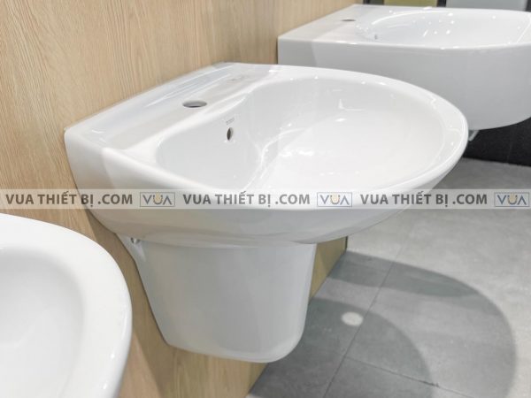 Chậu rửa mặt lavabo TOTO LHT300CR LHT300CM LHT300CRM chân lửng treo tường