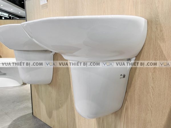 Chậu rửa mặt lavabo TOTO LHT300CR LHT300CM LHT300CRM chân lửng treo tường