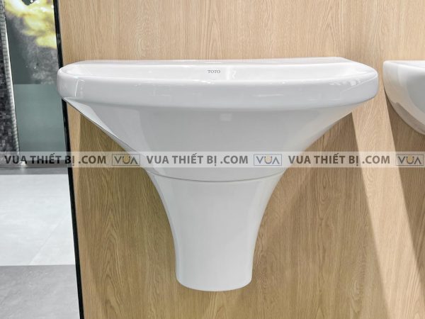 Chậu rửa mặt lavabo TOTO LHT947CS#W chân lửng treo tường