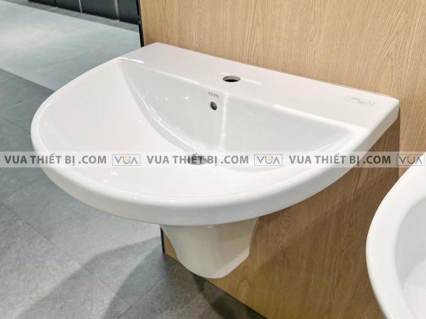 Chậu rửa mặt lavabo TOTO LHT947CS#W chân lửng treo tường