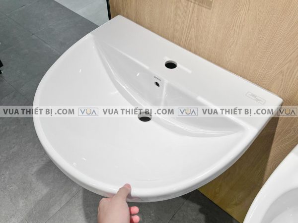 Chậu rửa mặt lavabo TOTO LHT947CS#W chân lửng treo tường