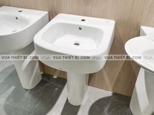 Chậu rửa mặt lavabo TOTO LPT767C#XW chân dài treo tường
