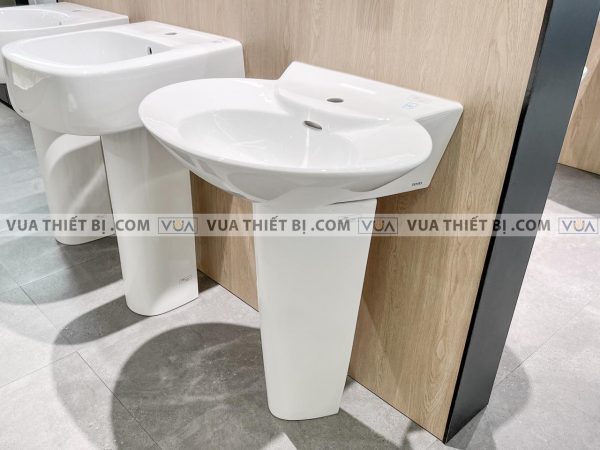 Chậu rửa mặt lavabo TOTO LPT908C#XW chân dài treo tường