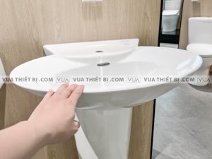 TOTO LPT908C - Chậu rửa mặt lavabo chân dài treo tường 6 Chậu rửa mặt lavabo TOTO LPT908C#XW chân dài treo tường