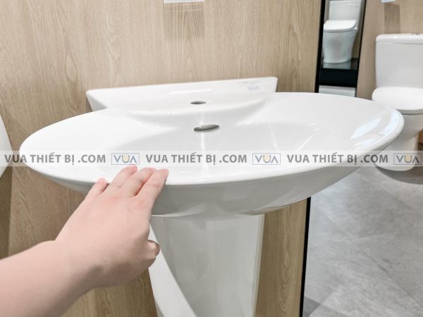 Chậu rửa mặt lavabo TOTO LPT908C#XW chân dài treo tường