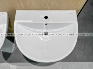 Chậu rửa mặt lavabo TOTO LPT947CS#W chân dài treo tường