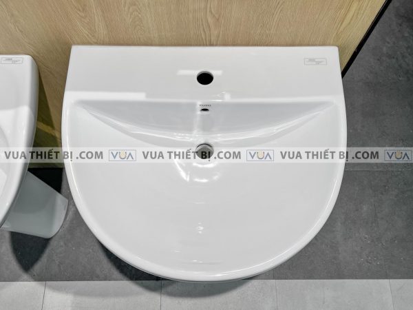 Chậu rửa mặt lavabo TOTO LPT947CS#W chân dài treo tường