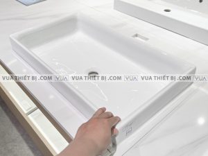 TOTO LT1717 - Chậu rửa mặt lavabo đặt bàn 5 Chậu rửa mặt lavabo TOTO LT1717#XW đặt bàn