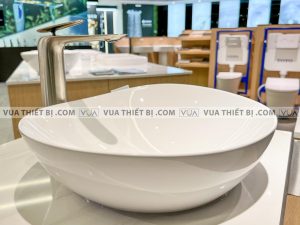 Chậu rửa mặt lavabo TOTO LT4704G19#XW đặt bàn vòi TLP03301A1#BN