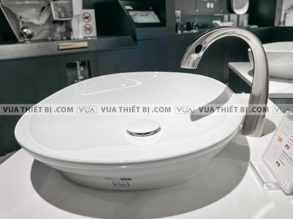 Chậu rửa mặt lavabo TOTO LT4706#XW vòi TLP01701J#BN đặt bàn