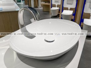 Chậu rửa mặt lavabo TOTO LT4706#XW vòi TLP01701J#BN đặt bàn