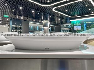 Chậu rửa mặt lavabo TOTO LT4706#XW vòi TLP01701J#BN đặt bàn