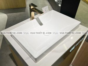 Chậu rửa mặt lavabo TOTO LT4716G19 đặt bàn vòi TLG07303B#BFG