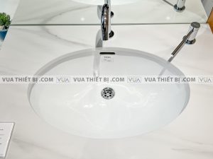 Chậu rửa mặt lavabo TOTO LT548 âm bàn vòi TEN12ANV900