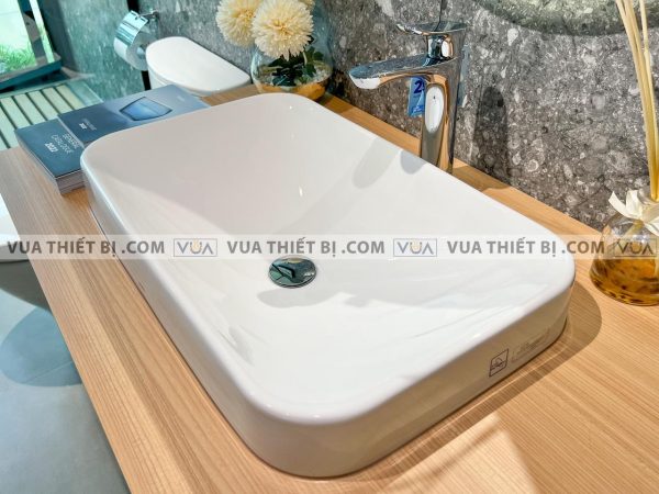 Chậu rửa mặt lavabo TOTO LT5716 đặt bàn vòi TLG01304V