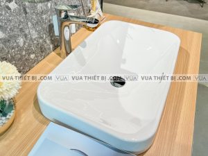 Chậu rửa mặt lavabo TOTO LT5716 đặt bàn vòi TLG01304V
