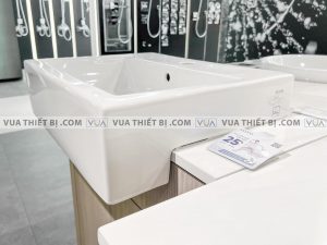 TOTO LT647CR LT647CS LW647CJW/F - Chậu rửa mặt lavabo đặt bàn bán âm 7 Chậu rửa mặt lavabo TOTO LT647CR LT647CS LW647CJW/F bán âm
