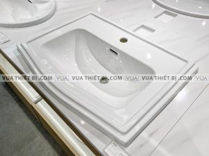 TOTO LW781CJ - Chậu rửa mặt lavabo đặt bàn dương vành 2 Chậu rửa mặt lavabo TOTO LW781CJ dương vành