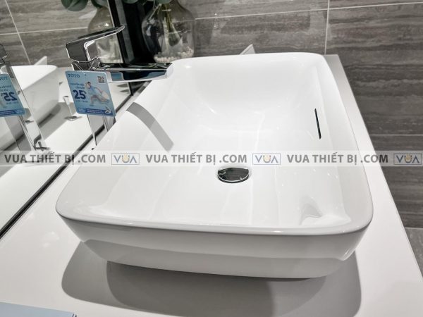 Chậu rửa mặt lavabo TOTO PJS06WE#GW PJS06WE#MW đặt bàn GALALATO vòi TLG10303V