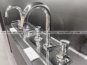 Vòi chậu lavabo TOTO TLS02201B cổ cao nóng lạnh 3 lỗ LN