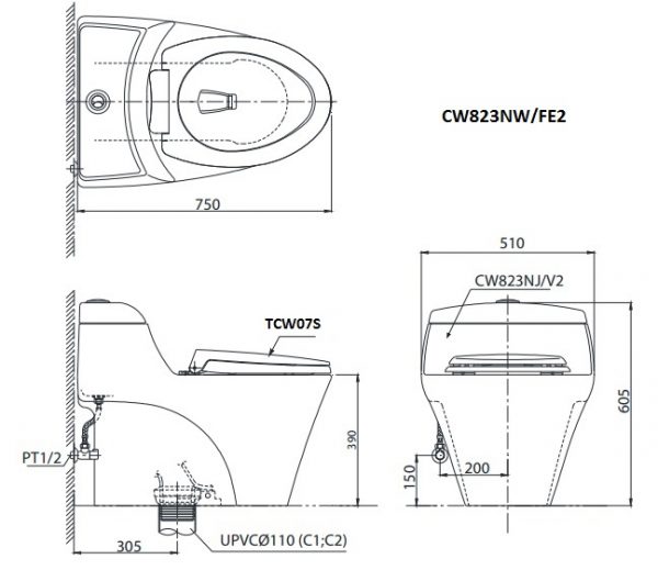 ban-cau-toto-cw823nw-fe2-mot-khoi-nap-co