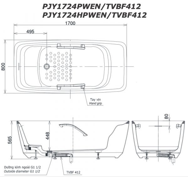 Bản-vẽ-kĩ-thuật-Bồn-tắm-TOTO-PJY1724HPWEN-PJY1724PWEN-TVBF412-lập-thể-đá-cẩm-thạch-GALALATO-1.7M