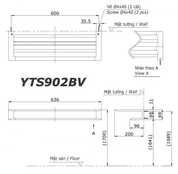 Bản-vẽ-kĩ-thuật-Giá-khăn-2-tầng-TOTO-YTS902BV