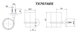 Bản-vẽ-kĩ-thuật-Kệ-cốc-đánh-răng-TOTO-TX707AES