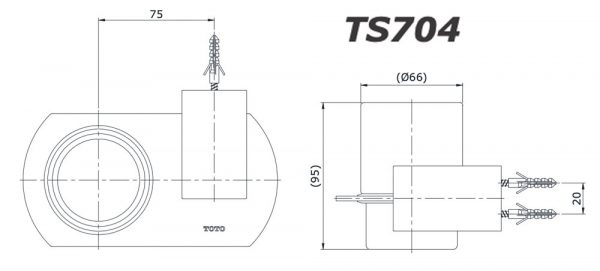 Bản-vẽ-kĩ-thuật-Kệ-xà-phòng-TOTO-TS704