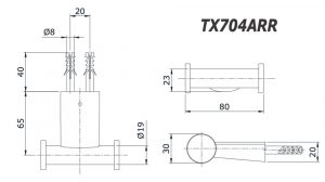 Bản vẽ kĩ thuật Móc áo TOTO TX704ARR