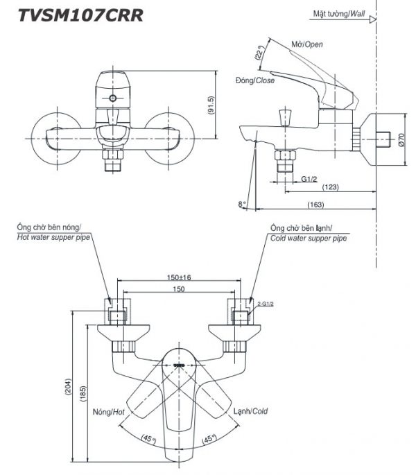 bản-vẽ-kĩ-thuật-vòi-sen-tắm-toto-TVSM107CRR-nóng-lạnh