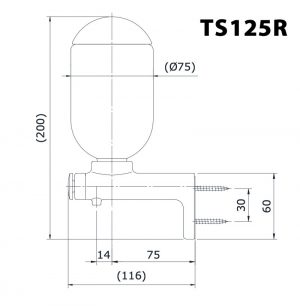 Bản vẽ kỹ thuật Hộp đựng xà phòng TOTO TS125R