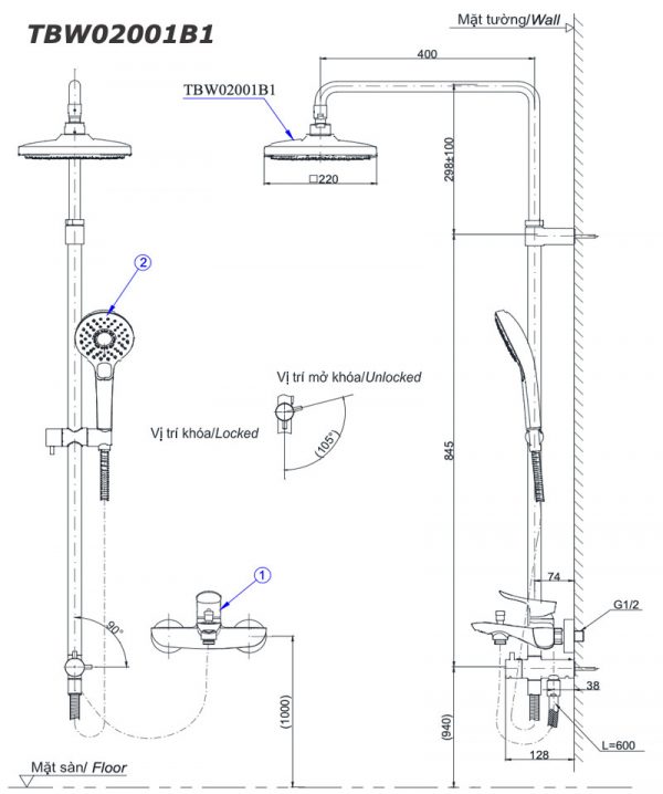 Bản-vẽ-kỹ-thuật-Vòi-sen-cây-TOTO-TBW02001B-TBW02001B1-TBW02001BA