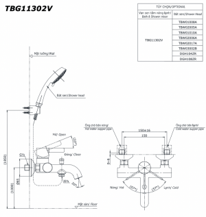 Bản-vẽ-kỹ-thuật Vòi-sen-tắm INAX-TBG11302V-nóng-lanh