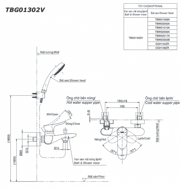 Bản-vẽ-kỹ-thuật-Vòi-sen-tắm-TOTO-TBG01302V-nóng-lạnh