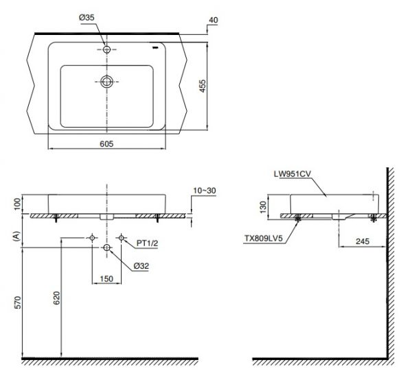 ban-ve-lavabo-toto-lt951