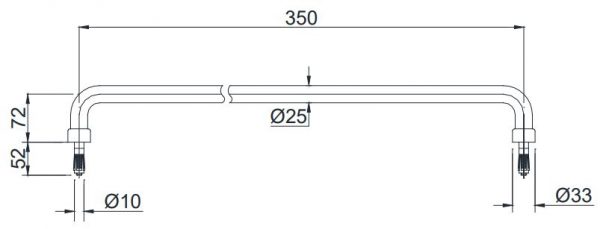 Bản vẽ thanh vịn TX3A1 TOTO