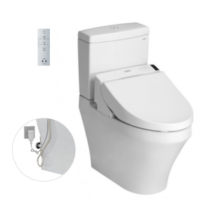 Bồn cầu 1 khối TOTO CS948DW6 nắp rửa điện tử TCF6531Z