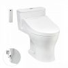 Bồn cầu 1 khối TOTO MS855DW14 nắp rửa điện tử TCF24410AAA