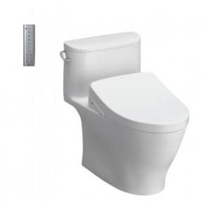 Bồn cầu 1 khối TOTO MS887CRW12 nắp rửa điện tử TCF4911EZ