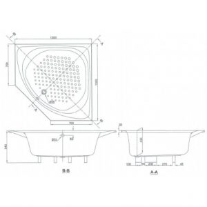 Bồn Tắm Góc TOTO PAY1300PE DB505R-2B 1.3M 2